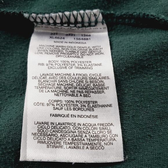 Columbia Sweater Womens Medium Green Outdoor 1/4 Zip Fleece Pullover Ladies LOGO - Picture 11 of 13